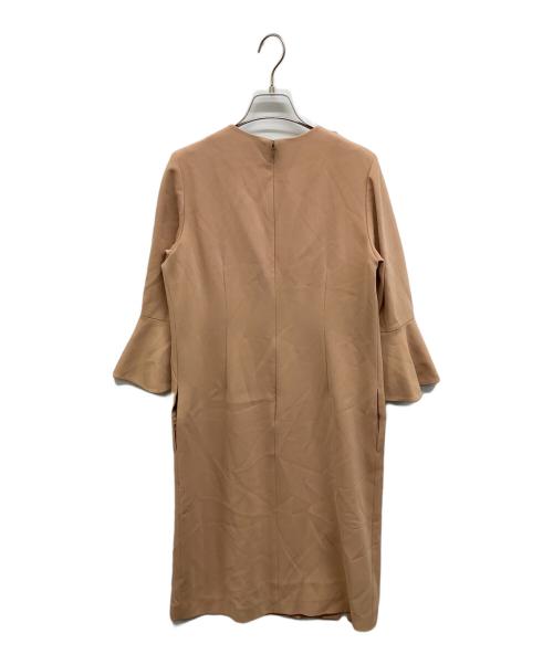 flicka（フリッカ）FLICKA (フリッカ) サイドパールワンピース ベージュ サイズ:1の古着・服飾アイテム