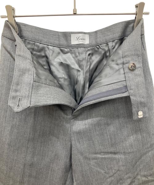 Lisiere（リジェール）Lisiere (リジェール) Wool Gabardine Flare Pants グレー サイズ:34の古着・服飾アイテム