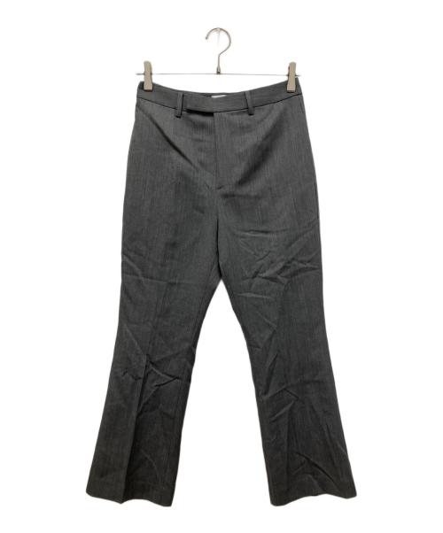 Lisiere（リジェール）Lisiere (リジェール) Wool Gabardine Flare Pants グレー サイズ:34の古着・服飾アイテム