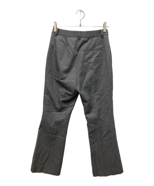 Lisiere（リジェール）Lisiere (リジェール) Wool Gabardine Flare Pants グレー サイズ:34の古着・服飾アイテム