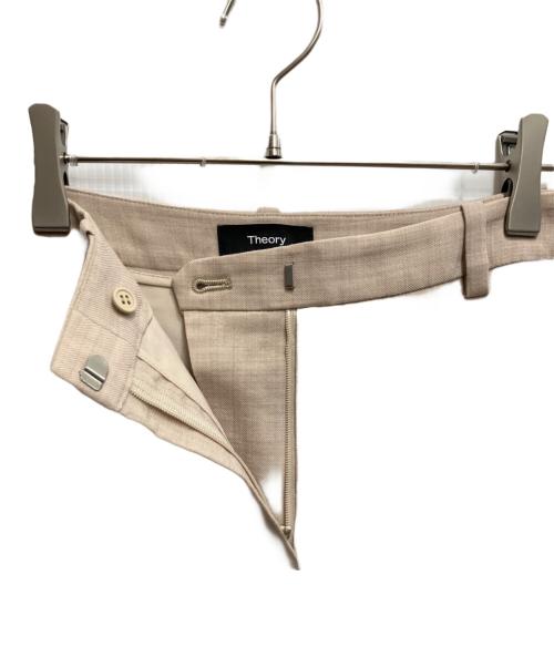 theory（セオリー）theory (セオリー) W SP Saxony Treeca GB/サキソニースラックス ベージュの古着・服飾アイテム