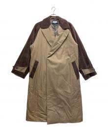 MAISON SPECIAL（メゾンスペシャル）の古着「シャンブレー ギャバプライム オーバーダブルコート」｜ブラウン
