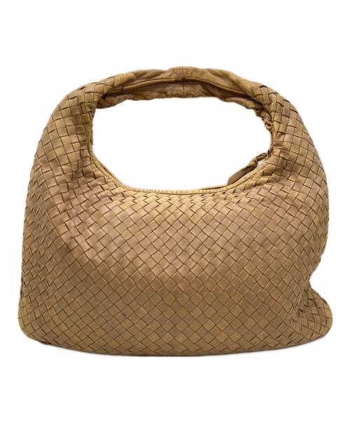 BOTTEGA VENETA（ボッテガベネタ）BOTTEGA VENETA (ボッテガベネタ) イントレチャートワンショルダーバッグ ベージュの古着・服飾アイテム