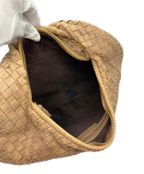 BOTTEGA VENETA（ボッテガベネタ）BOTTEGA VENETA (ボッテガベネタ) イントレチャートワンショルダーバッグ ベージュの古着・服飾アイテム
