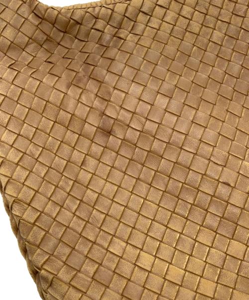 BOTTEGA VENETA（ボッテガベネタ）BOTTEGA VENETA (ボッテガベネタ) イントレチャートワンショルダーバッグ ベージュの古着・服飾アイテム