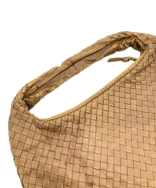 BOTTEGA VENETA（ボッテガベネタ）BOTTEGA VENETA (ボッテガベネタ) イントレチャートワンショルダーバッグ ベージュの古着・服飾アイテム