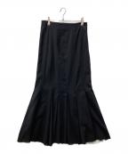 CLANEクラネ）の古着「PLEATS MERMAID SKIRT」｜ブラック