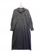 ）の古着「WRAP SHIRTS ONEPIECE」｜グレー