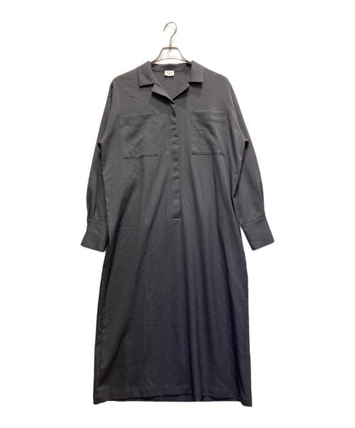 MANOF（マノフ）MANOF (マノフ) WRAP SHIRTS ONEPIECE グレー サイズ:Sの古着・服飾アイテム