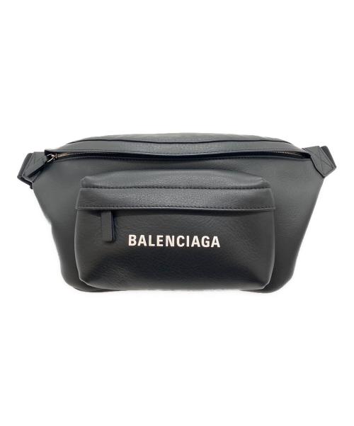 BALENCIAGA（バレンシアガ）BALENCIAGA (バレンシアガ) レザーウエストバッグ ブラックの古着・服飾アイテム