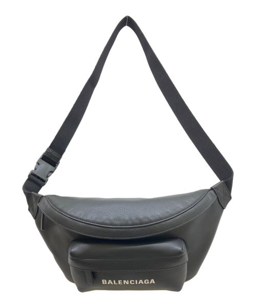 BALENCIAGA（バレンシアガ）BALENCIAGA (バレンシアガ) レザーウエストバッグ ブラックの古着・服飾アイテム