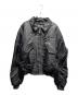 THUG CLUB（サグ クラブ）の古着「THUG CLUB NYLON STUDDED FLIGHT JACKET/ブルゾン/フライトジャケット」｜ブラック