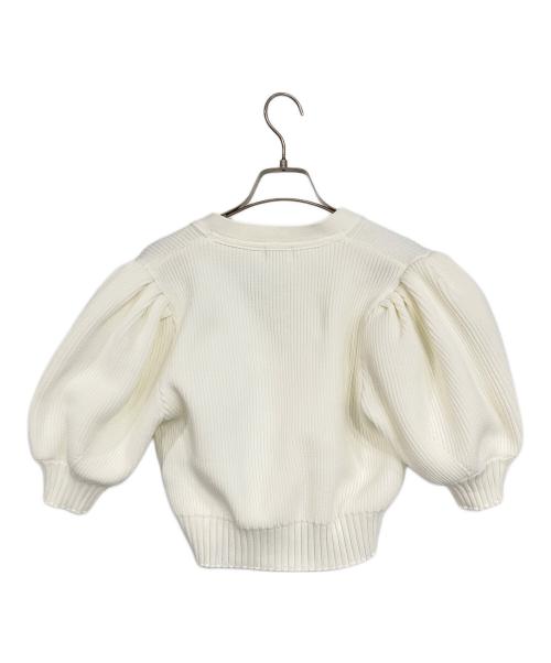 cygne（シーニュ）cygne (シーニュ) ポワンカーディガン ホワイト サイズ:記載なしの古着・服飾アイテム