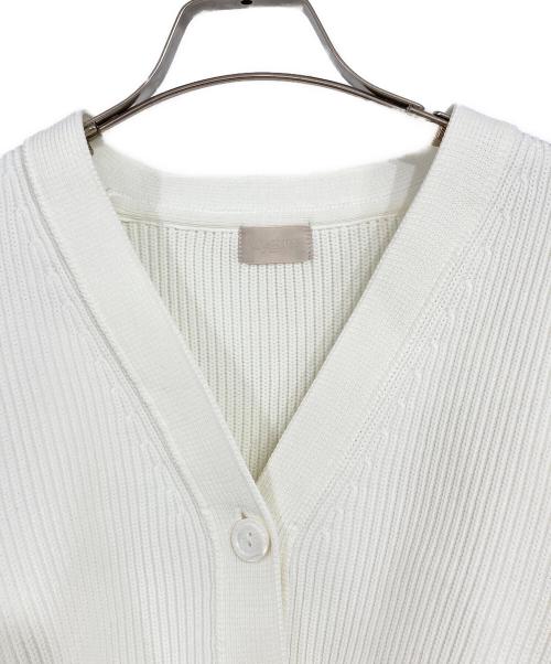 cygne（シーニュ）cygne (シーニュ) ポワンカーディガン ホワイト サイズ:記載なしの古着・服飾アイテム