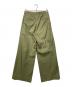 TOMORROW LAND collection (トゥモローランドコレクション) コットンギャバジン タックワイドパンツ オリーブ サイズ:38：5000円