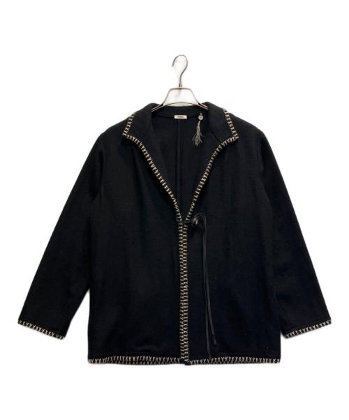 NOWOS（ノーウォス）NOWOS (ノーウォス) コンチョボタン ウールジャケット ブラック サイズ:Sの古着・服飾アイテム