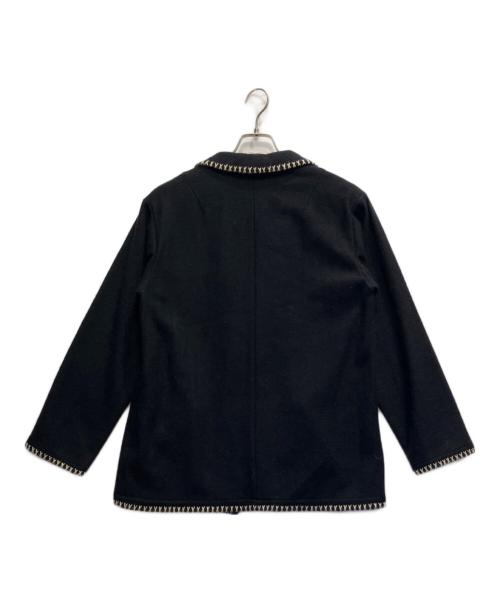 NOWOS（ノーウォス）NOWOS (ノーウォス) コンチョボタン ウールジャケット ブラック サイズ:Sの古着・服飾アイテム