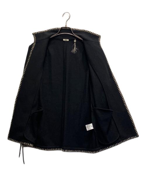 NOWOS（ノーウォス）NOWOS (ノーウォス) コンチョボタン ウールジャケット ブラック サイズ:Sの古着・服飾アイテム