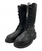 ANN DEMEULEMEESTERアンドゥムルメステール）の古着「レースアップブーツ」｜ブラック