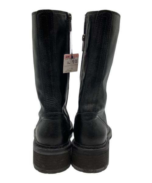 ANN DEMEULEMEESTER（アンドゥムルメステール）ANN DEMEULEMEESTER (アンドゥムルメステール) レースアップブーツ ブラック サイズ:36の古着・服飾アイテム