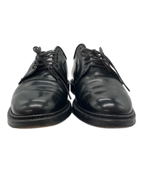 Alden（オールデン）Alden (オールデン) UNITED ARROWS (ユナイテッドアローズ) PLANE TOE CORDOVAN　レザーシューズ ブラック サイズ:8　1/2の古着・服飾アイテム