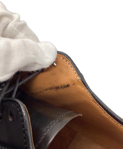 Alden（オールデン）Alden (オールデン) UNITED ARROWS (ユナイテッドアローズ) PLANE TOE CORDOVAN　レザーシューズ ブラック サイズ:8　1/2の古着・服飾アイテム