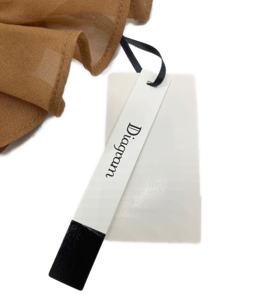 Diagram（ダイアグラム）Diagram (ダイアグラム) シフォンフレアブラウス ブラウン サイズ:36の古着・服飾アイテム