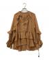 Diagram（ダイアグラム）の古着「シフォンフレアブラウス」｜ブラウン