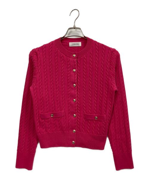 ARPEGE STORY（アルページュストーリー）ARPEGE STORY (アルページュストーリー) ケーブルアンサンブル ショッキングピンク サイズ:2の古着・服飾アイテム