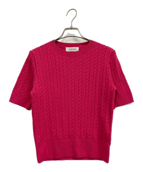 ARPEGE STORY（アルページュストーリー）ARPEGE STORY (アルページュストーリー) ケーブルアンサンブル ショッキングピンク サイズ:2の古着・服飾アイテム