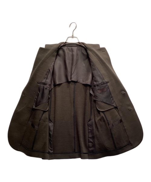 UNITED ARROWS（ユナイテッドアローズ）UNITED ARROWS (ユナイテッドアローズ) ジャージシングル2ボタンテーラードジャケット ブラウン サイズ:46の古着・服飾アイテム