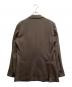 UNITED ARROWS (ユナイテッドアローズ) ジャージシングル2ボタンテーラードジャケット ブラウン サイズ:46：6000円