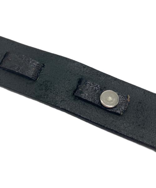 TORY LEATHER（トリーレザー）TORY LEATHER (トリーレザー) フック型バックルブライドルレザーベルト ブラックの古着・服飾アイテム