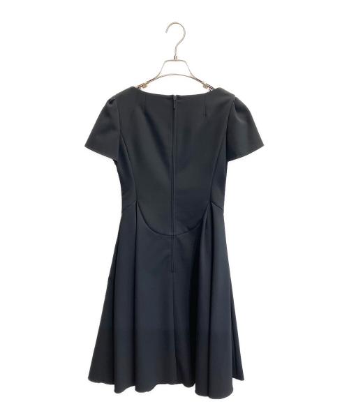 Rene basic（ルネベーシック）Rene basic (ルネベーシック) 半袖フレアワンピース ブラック サイズ:34の古着・服飾アイテム