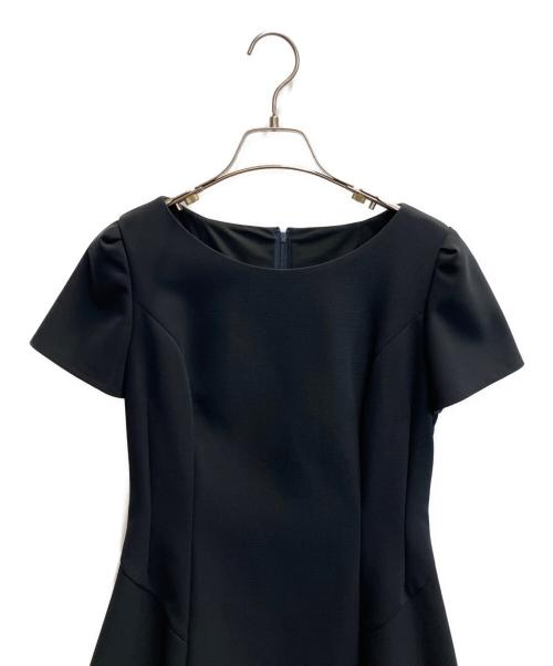 Rene basic（ルネベーシック）Rene basic (ルネベーシック) 半袖フレアワンピース ブラック サイズ:34の古着・服飾アイテム