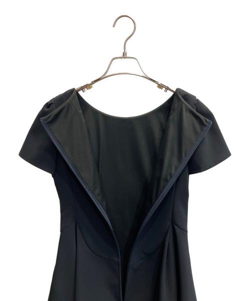 Rene basic（ルネベーシック）Rene basic (ルネベーシック) 半袖フレアワンピース ブラック サイズ:34の古着・服飾アイテム