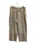MAATEE&SONS（マーティーアンドサンズ）の古着「FRENCH WORK PANTS 強撚ヒッコリー」｜アイボリー×グレー