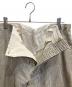 MAATEE&SONS (マーティーアンドサンズ) FRENCH WORK PANTS 強撚ヒッコリー アイボリー×グレー サイズ:3：18000円