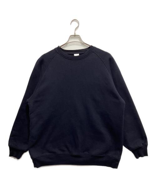 COMOLI（コモリ）COMOLI (コモリ) コットン吊裏毛クルーネック/スウェット ネイビー サイズ:3の古着・服飾アイテム