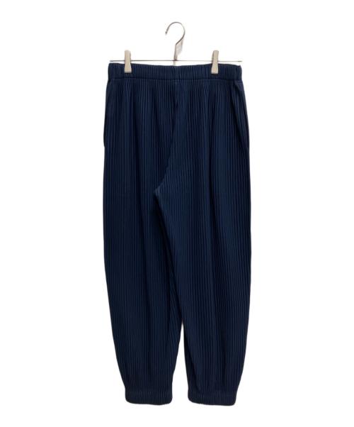 HOMME PLISSE ISSEY MIYAKE（オム プリッセ イッセイ ミヤケ）HOMME PLISSE ISSEY MIYAKE (オム プリッセ イッセイ ミヤケ) プリーツパンツ ネイビー サイズ:1の古着・服飾アイテム