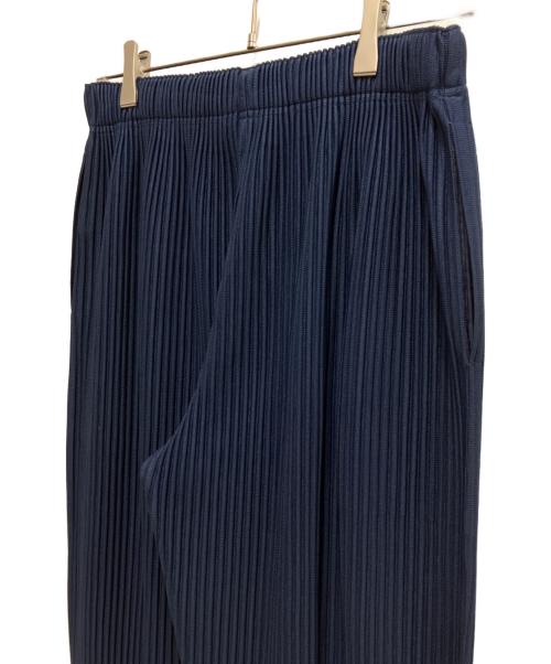 HOMME PLISSE ISSEY MIYAKE（オム プリッセ イッセイ ミヤケ）HOMME PLISSE ISSEY MIYAKE (オム プリッセ イッセイ ミヤケ) プリーツパンツ ネイビー サイズ:1の古着・服飾アイテム