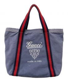 GUCCI（グッチ）の古着「トートバッグ」｜ネイビー
