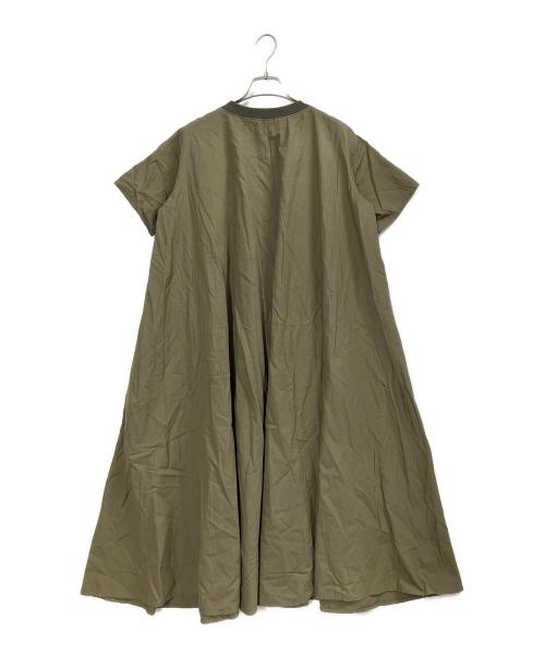 Midi-Umi（ミディウミ）Midi-Umi (ミディウミ) コットンリネンワンピース カーキ サイズ:FREEの古着・服飾アイテム