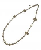 CHANELシャネル）の古着「イミテーションパール/ココマークネックレス」