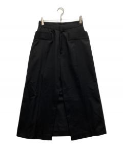 中古・古着通販】PRADA (プラダ) ウールプリーツスカート ネイビー