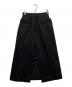 AKIKOAOKI（アキコアオキ）の古着「Karen 01/フロントスリットスカート」｜ブラック