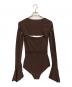 FETICO (フェティコ) MESH KNIT SHAPED-NECK BODYSUIT ブラウン サイズ:1：11000円