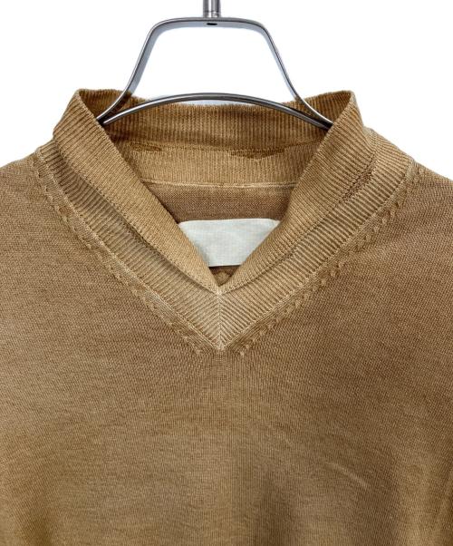 Maison Margiela（メゾンマルジェラ）Maison Margiela (メゾンマルジェラ) ニット ベージュ サイズ:サイズ表記無の古着・服飾アイテム
