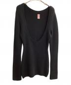 FETICO×yo BIOTOPフェティコ×ヨー ビオトープ）の古着「ニット」｜ブラック