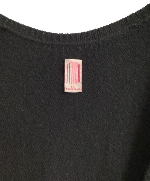 FETICO（フェティコ）FETICO (フェティコ) yo BIOTOP (ヨー ビオトープ) ニット ブラック サイズ:１の古着・服飾アイテム